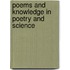 Poems and knowledge in poetry and science