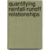 Quantifying Rainfall-Runoff Relationships