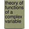 Theory of Functions of a Complex Variable door Sc D.A.R. Forsyth