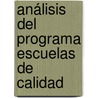 Análisis del Programa Escuelas de Calidad door Ana Elisa Banderas Miranda