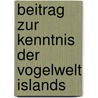 Beitrag zur Kenntnis der Vogelwelt Islands door Hantzsch