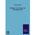 Beiträge zur Anatomie der Schwangerschaft