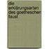 Die Erklärungsarten des Goetheschen Faust