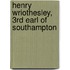 Henry Wriothesley, 3Rd Earl Of Southampton
