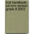 Holt Handbook: Cd-Rom Verison Grade 8 2003