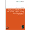Institutional Reforms in the Public Sector by Mahabat Baimyrzaeva