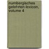 Nurnbergisches Gelehrten-lexicon, Volume 4