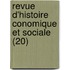Revue D'Histoire Conomique Et Sociale (20)