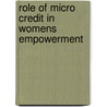 Role of Micro Credit in Womens Empowerment door Muhammad Ul Haq
