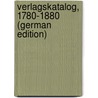 Verlagskatalog, 1780-1880 (German Edition) by Ambrosius Barth Johann