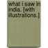 What I saw in India. [With illustrations.]
