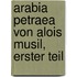 Arabia Petraea von Alois Musil, Erster Teil
