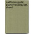 California Gurls: Piano/Vocal/Guitar, Sheet