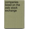 Companies listed on the Oslo Stock Exchange by Books Llc