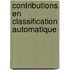 Contributions en classification automatique