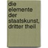Die Elemente der Staatskunst, dritter Theil