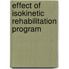 Effect of Isokinetic rehabilitation program door Taghreed Khafagy