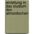 Einleitung in das Studium des Altnordischen