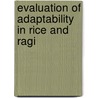 Evaluation of Adaptability in rice and ragi by Swarnalata Das