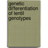 Genetic differentiation of lentil genotypes door Ravi Shankar Singh