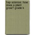 Hsp Science: How Does A Plant Grow? Grade K