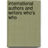 International Authors And Writers Who's Who