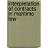 Interpretation of Contracts in Maritime Law