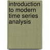 Introduction to Modern Time Series Analysis by Uwe Hassler