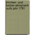 Kirchen- Und Ketzer-almanach Aufs Jahr 1781