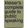 Kleiser's Complete Guide to Public Speaking door Grenville Kleiser