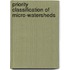 Priority Classification of Micro-Watersheds