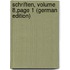 Schriften, Volume 8,page 1 (German Edition)