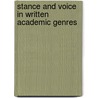 Stance and Voice in Written Academic Genres by Ken Hyland