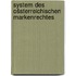 System des ošsterreichischen markenrechtes