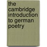 The Cambridge Introduction to German Poetry by Judith Ryan