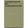 Vierteljahrsschrift fušr musikwissenschaft door Chrysander Friedrich