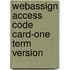 Webassign Access Code Card-One Term Version