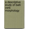 A Descriptive Study Of Balti Verb Morphology door Irshad A. Naikoo