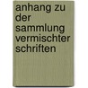 Anhang zu der Sammlung vermischter Schriften door Gellert