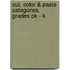 Cut, Color & Paste Categories, Grades Pk - K