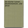 Die Bücher Numeri, Deuteronomium, und Josua by Wilhelm Knobel August
