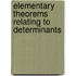 Elementary Theorems Relating To Determinants