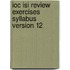 Ioc Isi Review Exercises Syllabus Version 12