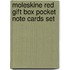 Moleskine Red Gift Box Pocket Note Cards Set