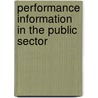 Performance Information In The Public Sector door Dooren Van