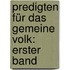 Predigten für das Gemeine Volk: erster Band