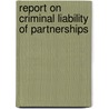 Report On Criminal Liability Of Partnerships door Great Britain: Scottish Law Commission