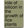 Role of Silicon in the growth of Rice plants by Debajit Borah