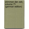 Stimmen Der Zeit, Volume 71 (German Edition) by Maria Laach Abtei
