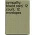 Sympathy, Boxed Card, 12 Count, 12 Envelopes